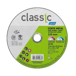 Disco de corte norton classic ar302 115 x 3,0 x 22,2mm