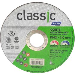 Disco de corte norton classic para inox 115 x 1,0 x 22,23mm