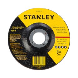 Disco para desbaste stanley 115 x 22mm metal - sta0413