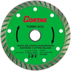 Disco diamantado cortag turbo eco