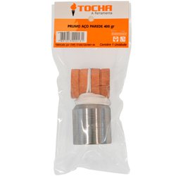 Prumo de parede tocha aco 400g
