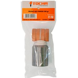 Prumo de parede tocha aco 500g