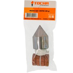 Prumo de centro tocha aco 400g