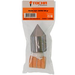 Prumo de centro tocha aco 500g
