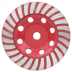 Disco para desbaste diamantado cortag 115mm x m14 - turbo