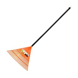 Vassoura para grama com cabo famastil 22 dentes palheta plastica fixa