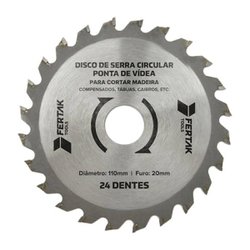 Serra dentada com videa fertak 110mm - 24 dentes