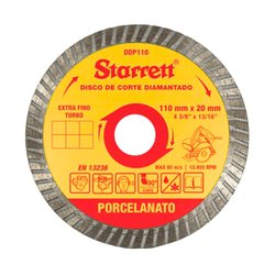Disco diamantado starrett porcelanato
