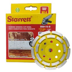 Disco para desbaste diamantado starrett 115mm x m14 - segmentado