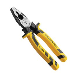Alicate universal tramontina master 8 aco carbono isolado