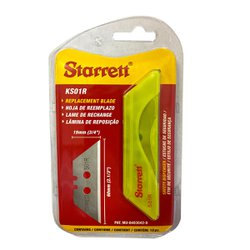 Lamina para estilete starrett trapeziodal 19mm com 10 - ks01r-1
