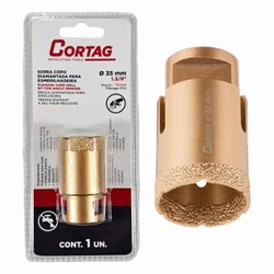Serra copo diamantada para esmerilhadeira cortag 35mm