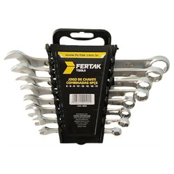 Chave combinada fertak kit com 8 pecas - 4825