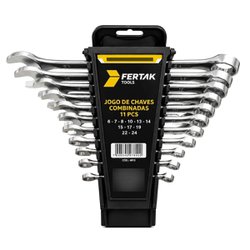 Chave combinada fertak kit com 11 pecas - 4823
