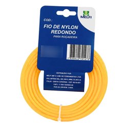 Fio de nylon para rocadeira melfi redondo 1.6mm c/10m