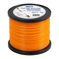Fio de nylon para rocadeira melfi redondo 2.7 mm x 1kg (aprox.153m)
