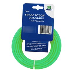 Fio de nylon para rocadeira melfi quadrado 2.0mm c/10m