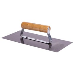 Desempenadeira de aco fertak cabo madeira lisa12x25cm
