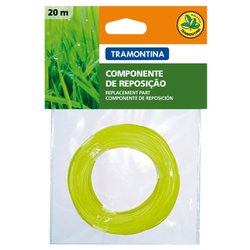 Fio de nylon para rocadeira tramontina redondo 1.8mm c/20m