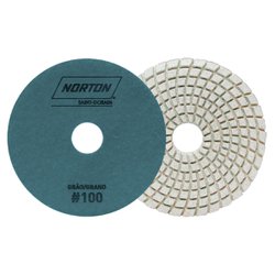 Disco diamantado norton brilho dagua grao 100