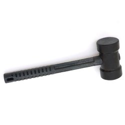 Martelo borracha com cabo de plastico roma 60mm - preto