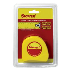 Trena curta fita de aco starrett 03m x 13mm m kts