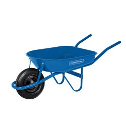 Carrinho de mao tramontina 50l azul com pneu e camara