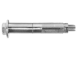 Chumbador com jaqueta de aco ancora parafuso 1/4x2