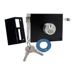 Fechadura para portao silvana fort - 80x100mm preta