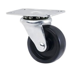 Rodizio giratorio fertak 49mm preto - ate 50kg