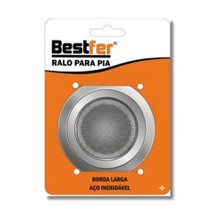 Ralinho inox telado para pia bestfer pia/lavatorio com borda 9cm