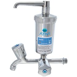 Torneira com filtro parede fixa ativi abs cromada c50 m402