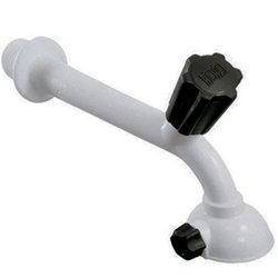 Torneira de parede fixa herc abs branca com chuveiro - 134