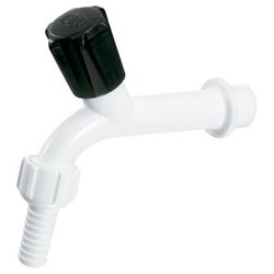 Torneira tanque herc plastico branca com bico 10cm 1/2 - 123