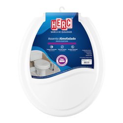 Assento sanitario herc almofadado branco