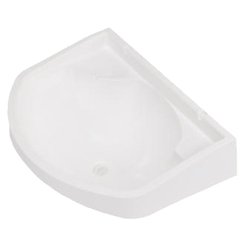 Lavatorio de pvc herc branco 34 x 25cm