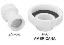 Adaptador para valvula de pia luconi 40mm