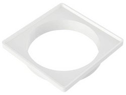 Porta grelha tigre branca quadrada 100mm