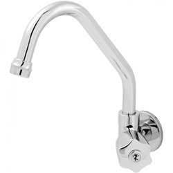 Torneira de parede movel leao metal cromado c50 1168