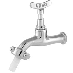 Torneira para jardim leao metal cromado com bico 1130