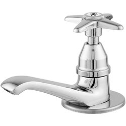 Torneira de bancada fixa leao metal cromado c23 1193