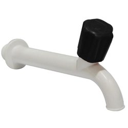 Torneira de parede fixa reboucas plastico branca 15 cm