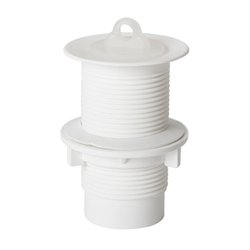 Valvula de pvc branca reboucas tanque