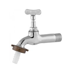 Torneira para jardim metrox metal cromado com bico 1130