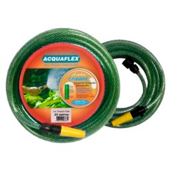 Mangueira para jardim trancada acquaflex verde com 20m