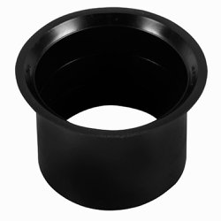 Bolsa de ligacao para sanitario astra para saida vertical 4" preta