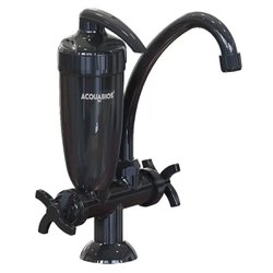 Torneira com filtro bancada movel acquabios preta