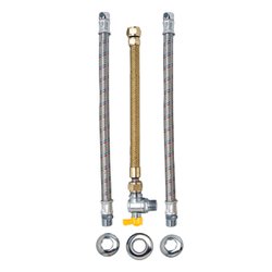 Kit para instalacao de aquecedor a gas jackwal 30cm 7 pecas