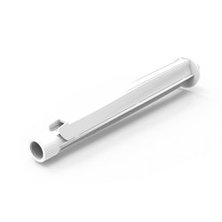 Braco para chuveiro com capa enerbras 40cm abs branco