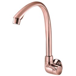 Torneira de parede linea movel tigre para cozinha alta rose gold 608